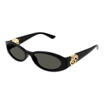 Gucci GG1660S Col.001 black black grey Cal.54 New SUNGLASSES