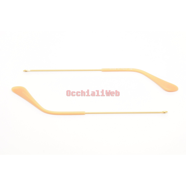 ASTE DI RICAMBIO/REPLACEMENT ARMS RAYBAN AVIATOR 3025 ORO SATINATO/MATTE GOLD 140