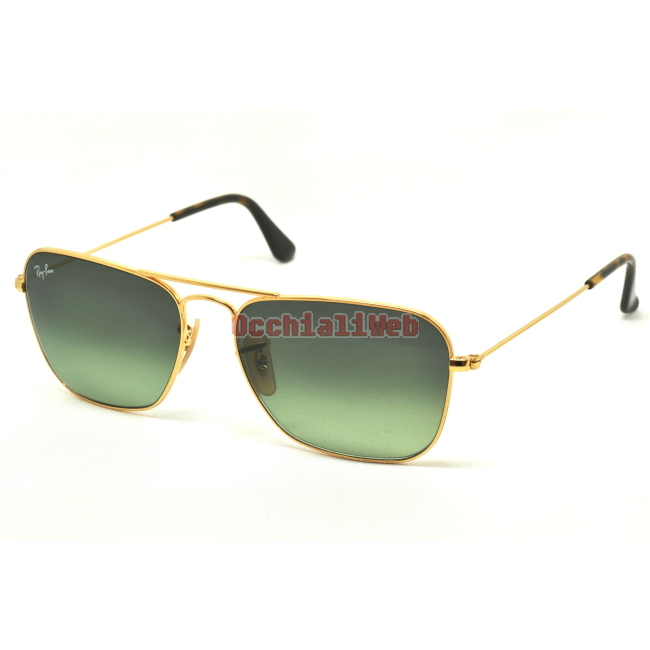 Ray-Ban RB 3136 CARAVAN Col.181/71 Cal.55 New Occhiali da Sole-Sunglasses