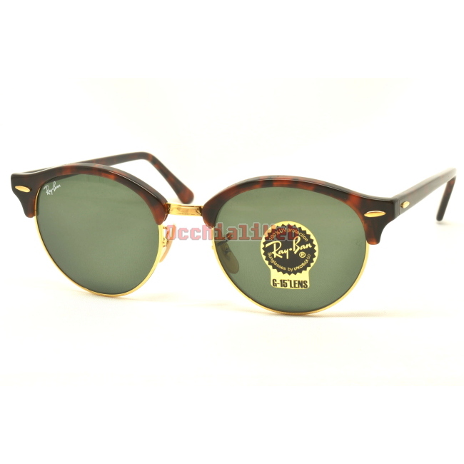 Ray-Ban RB 4246 CLUBROUND Col.990 Cal.51 New Occhiali da Sole-Sunglasses