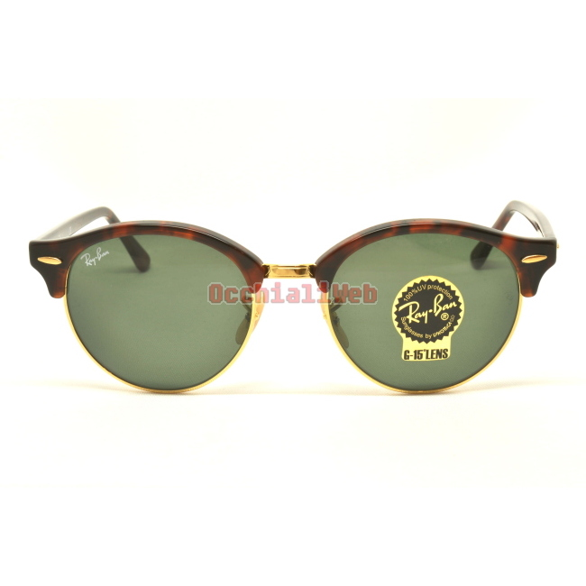 Ray-Ban RB 4246 CLUBROUND Col.990 Cal.51 New Occhiali da Sole-Sunglasses