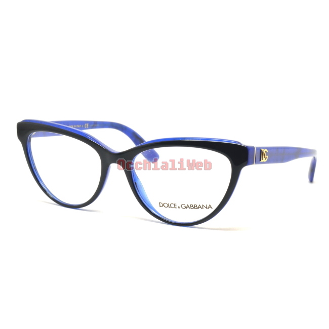 Dolce & Gabbana DG 3332 Col.3273 Cal.54 New Occhiali da Vista-Eyeglasses