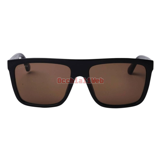 Gucci GG0748S Col.002 black black brown Cal.59 New SUNGLASSES