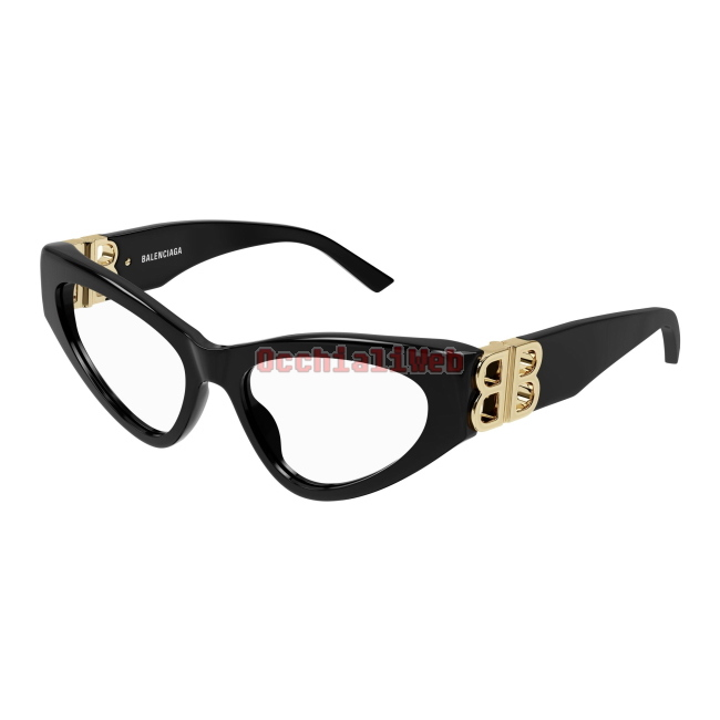 Balenciaga BB0313O Col.001 black black transpare Cal.54 New EYEGLASSES-EYEWEAR