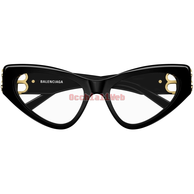 Balenciaga BB0313O Col.001 black black transpare Cal.54 New EYEGLASSES-EYEWEAR