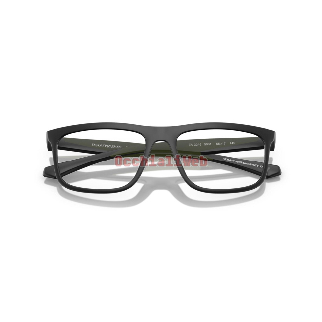 Emporio Armani 3246 VISTA Col.5001 Cal.55 New EYEGLASSES-EYEWEAR