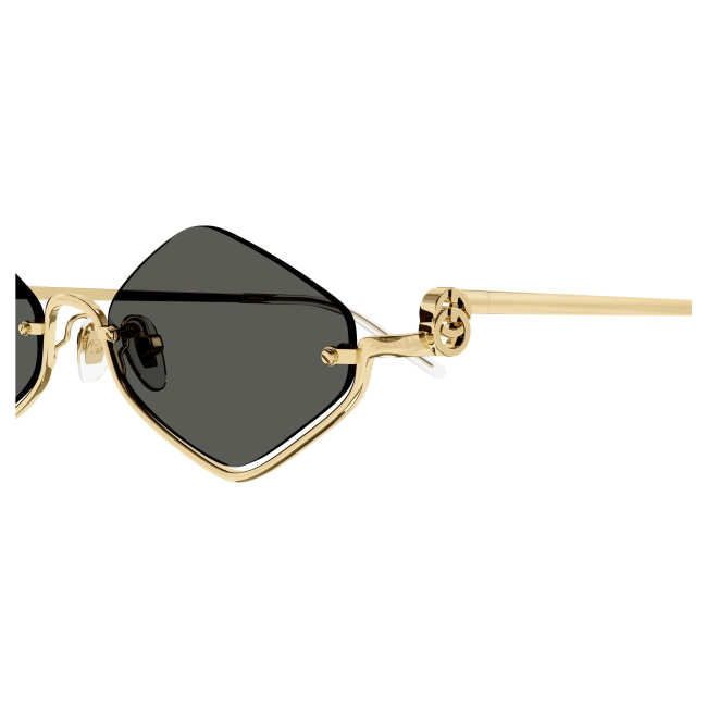 Gucci GG1604S Col.001 gold gold grey Cal.53 New SUNGLASSES