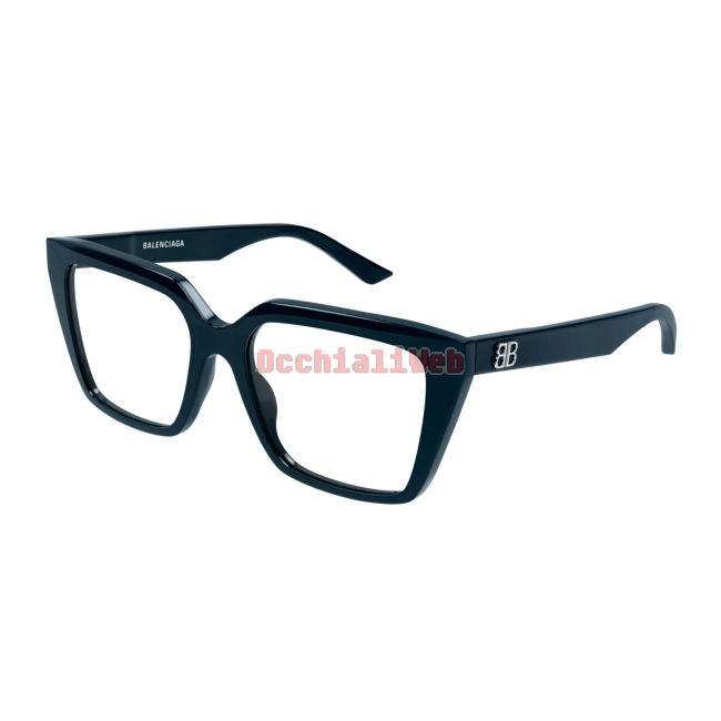 Balenciaga BB0130O Col.010 blue blue transparent Cal.53 New EYEGLASSES-EYEWEAR