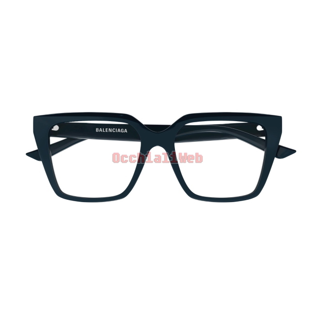 Balenciaga BB0130O Col.010 blue blue transparent Cal.53 New EYEGLASSES-EYEWEAR