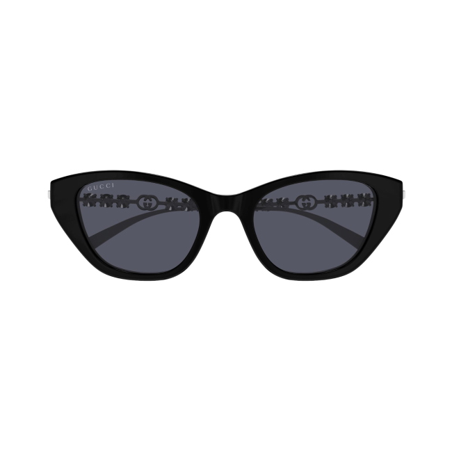 Gucci GG1968S Col.002 black silver grey Cal.50 New SUNGLASSES