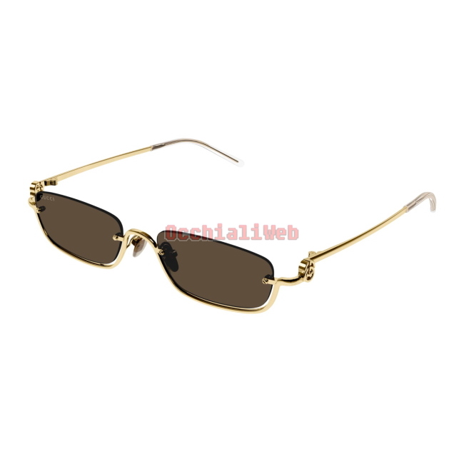 Gucci GG1278S Col.001 gold gold brown Cal.55 New SUNGLASSES