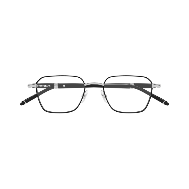 Montblanc MB0485O Col.002 silver black transpar Cal.51 New EYEGLASSES-EYEWEAR