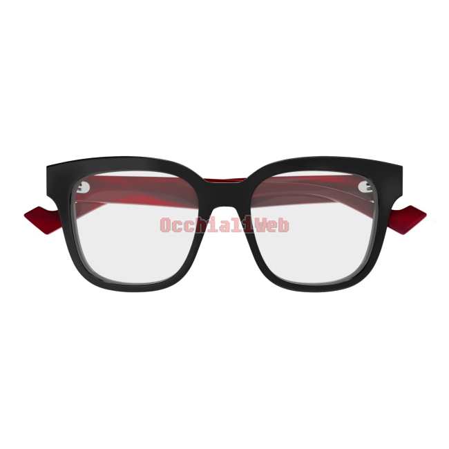 Gucci GG0958O Col.013 black red transparent Cal.52 New EYEGLASSES-EYEWEAR